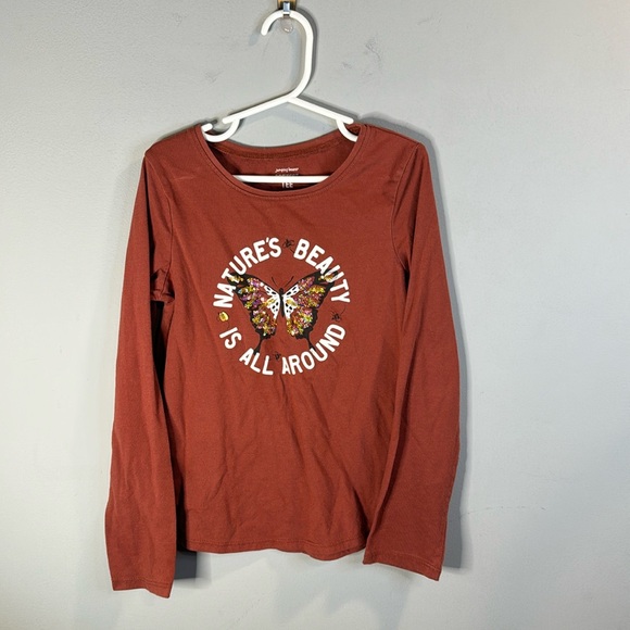 Butterfly graphic long sleeve tee - Picture 1 of 10